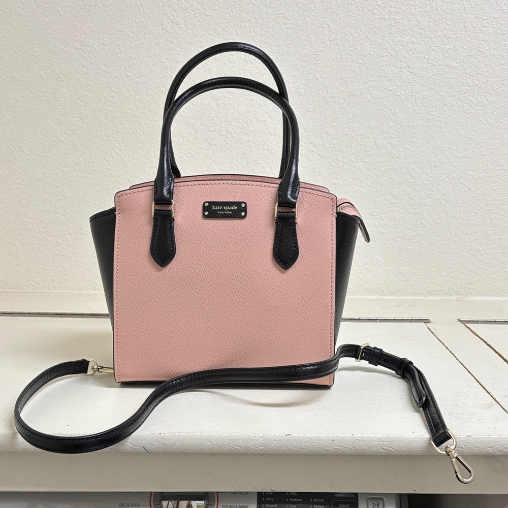 Kate Spade Pink and Black Satchel